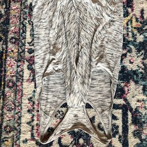 Black and white lululemon tank top